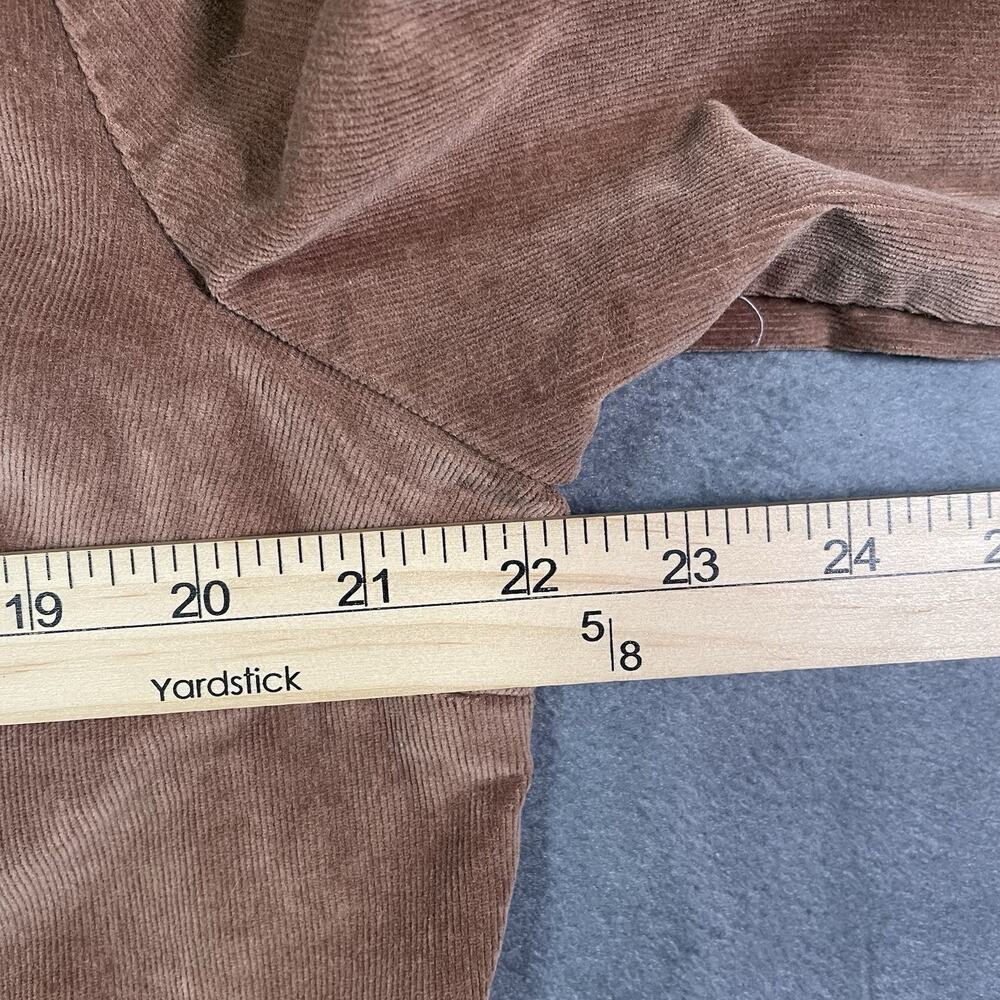 Venezia Womens Y2K Corduroy Jacket Size 14/16 Ruffle Trim Boho Western Brown - Picture 4 of 8